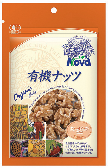 (ノヴァ)有機ウォールナッツ80g…画像